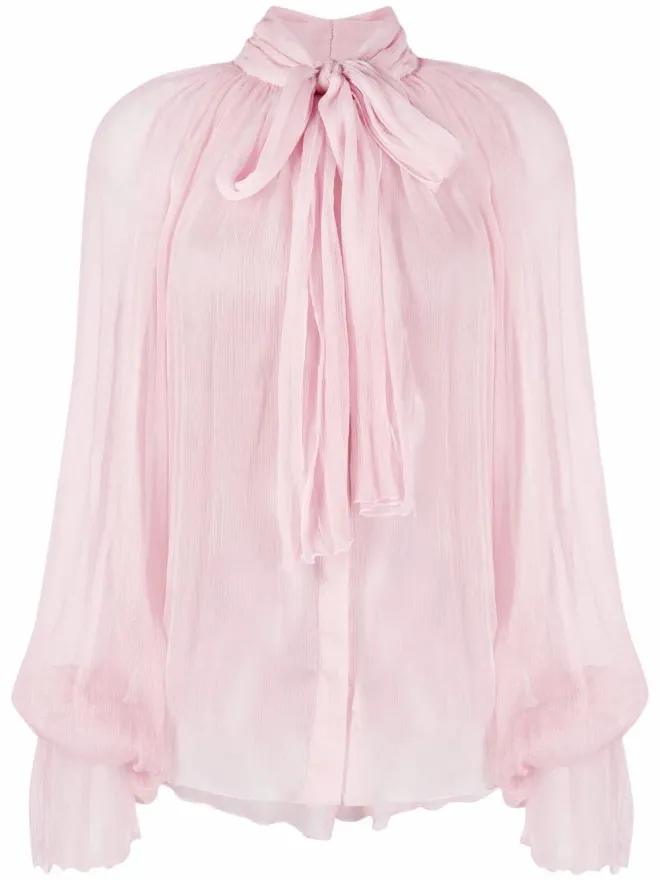 Atu Body Couture Atu Body Couture パウジー・ボウカラー・シルクブラウスの商品画像