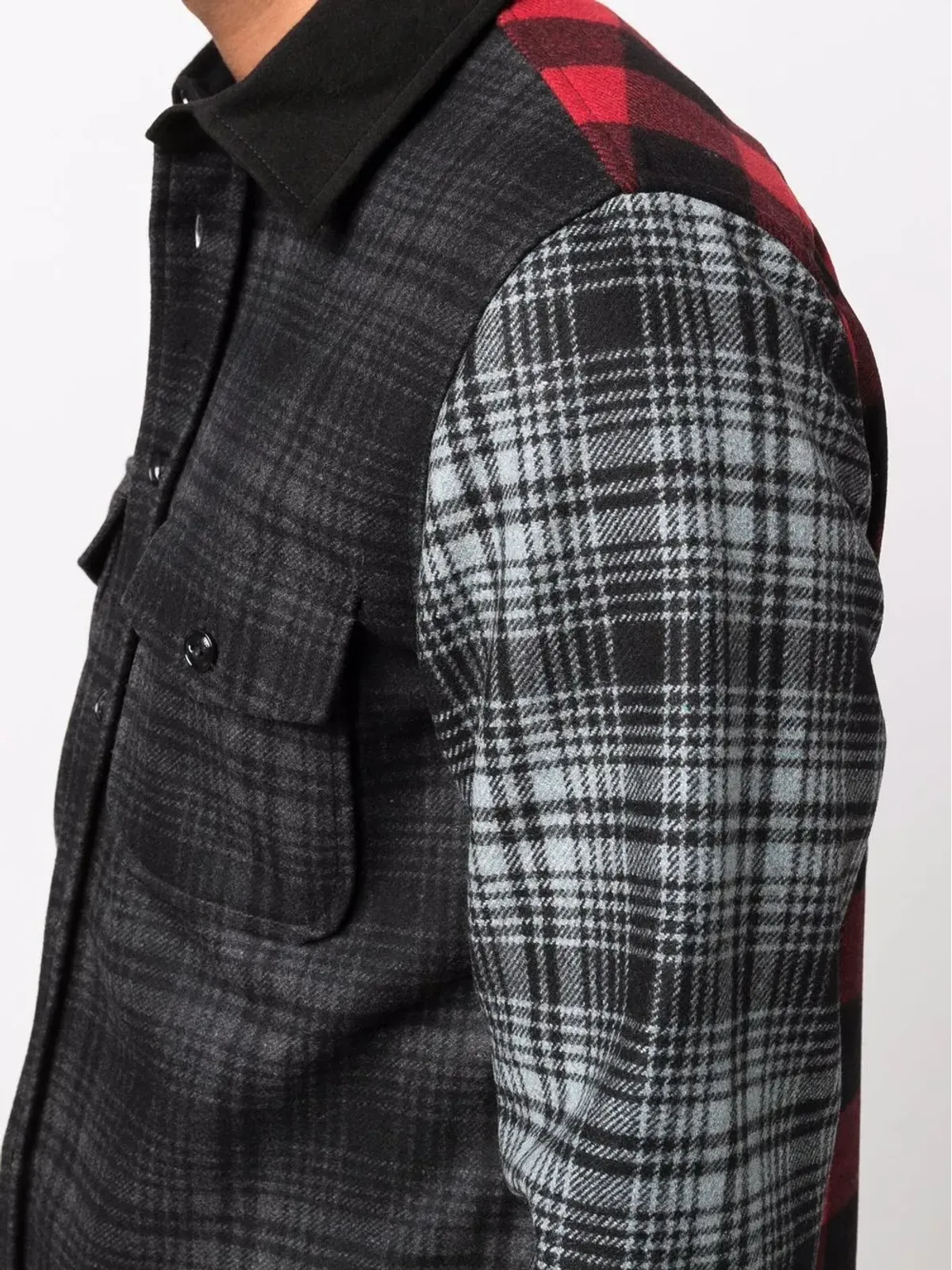 Woolrich アラスカン パッチワーク オーバーシャツ - 画像5