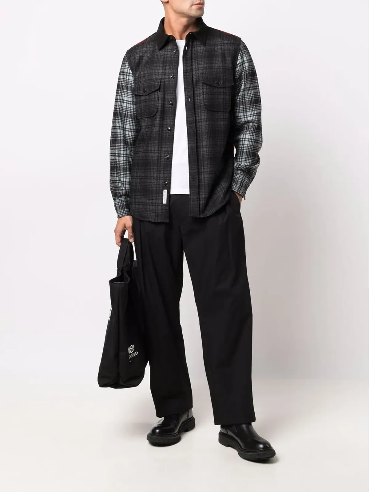 Woolrich アラスカン パッチワーク オーバーシャツ - 画像2