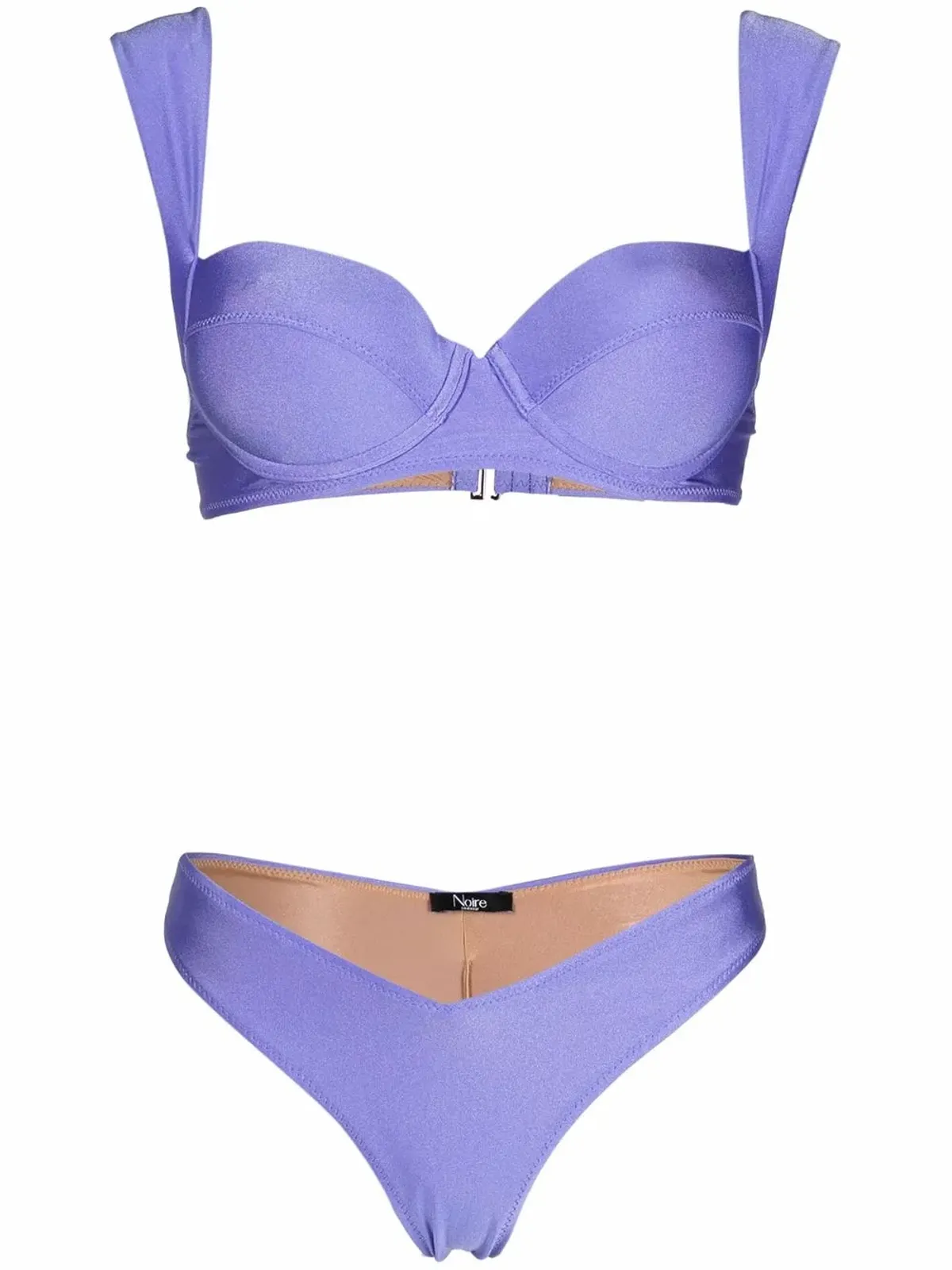 Noire Swimwear シャインフィニッシュ ビキニセット - 画像1
