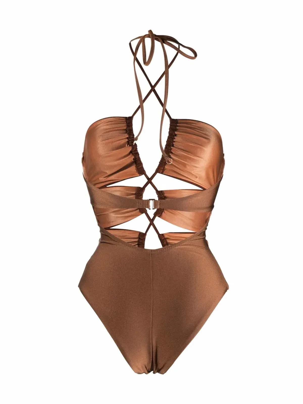 Noire Swimwear ギャザー入りカットアウトワンピース水着 - 画像2
