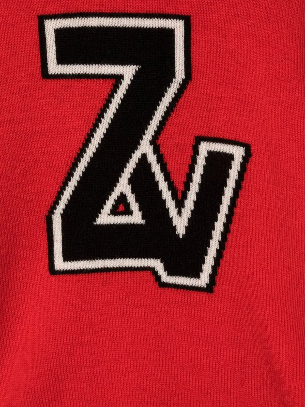 Zadig & Voltaire Kids ロゴアップリケニットジャンパー - Red - 画像3
