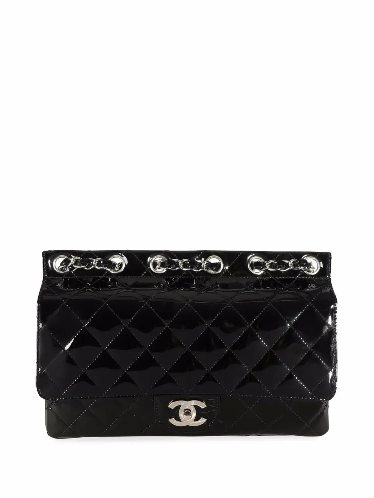 CHANEL Pre-Owned スーパーモデル ダイヤモンドキルト ショルダーバッグ - ブラック - 画像1