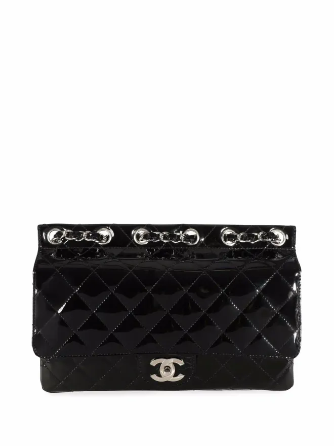 CHANEL Pre-Owned CHANEL Pre-Owned スーパーモデル ダイヤモンドキルト ショルダーバッグ - ブラックの商品画像