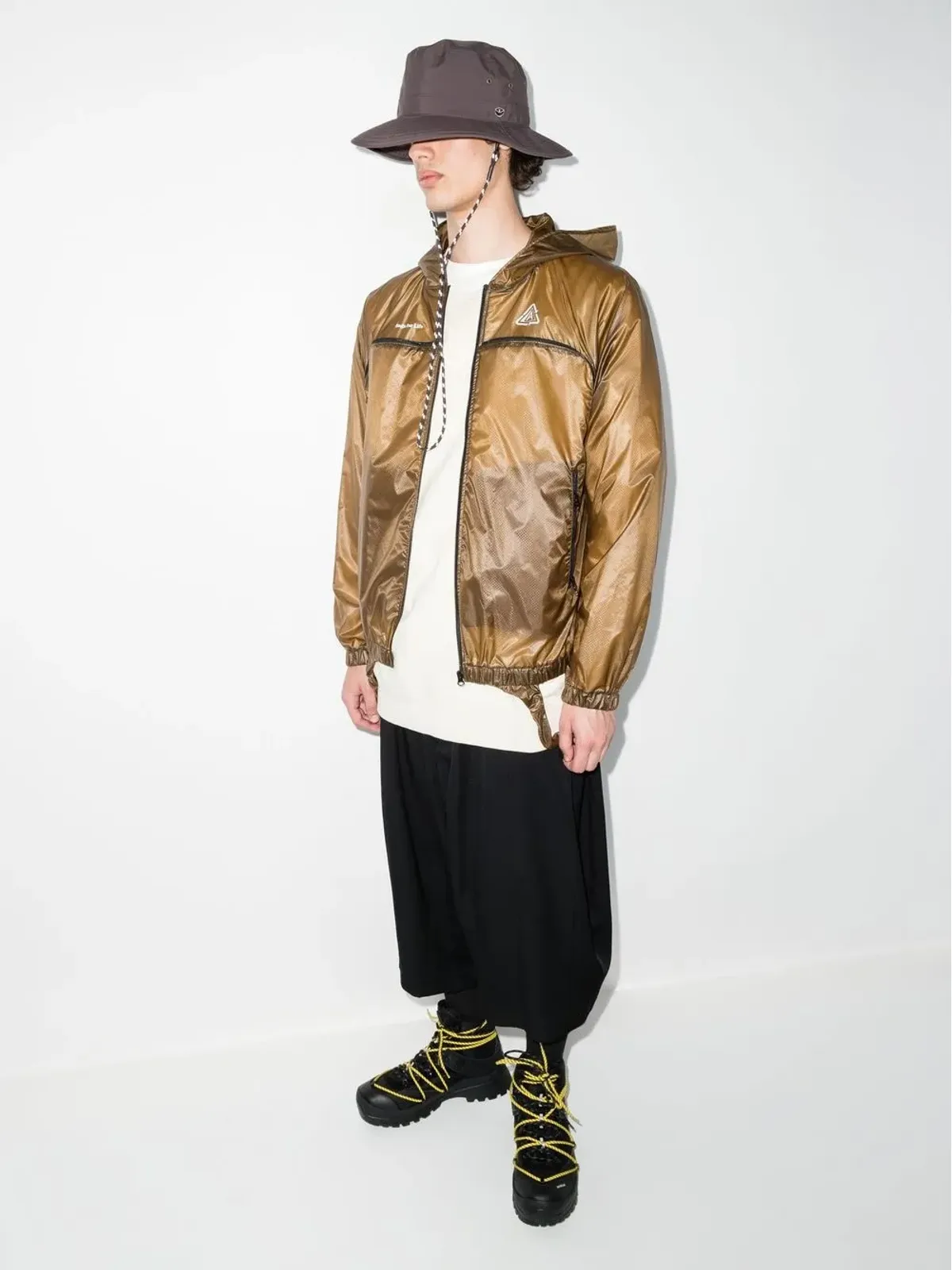 Undercover ロゴプリントのフード付きパフォーマンスジャケット - 画像4