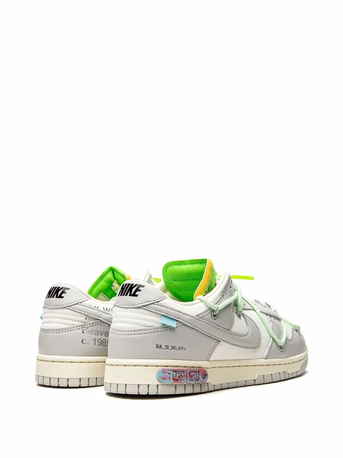 Nike X Off-White ダンク ロー スニーカー - 画像3