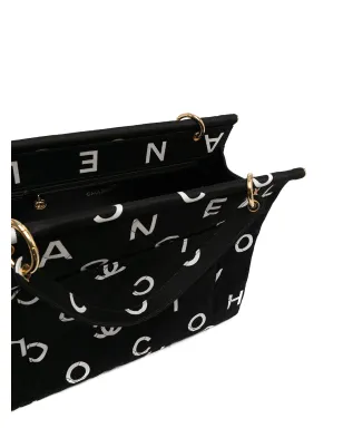 CHANEL ビンテージ 1997 CCアイコン トートバッグ - ブラック - サムネイル5