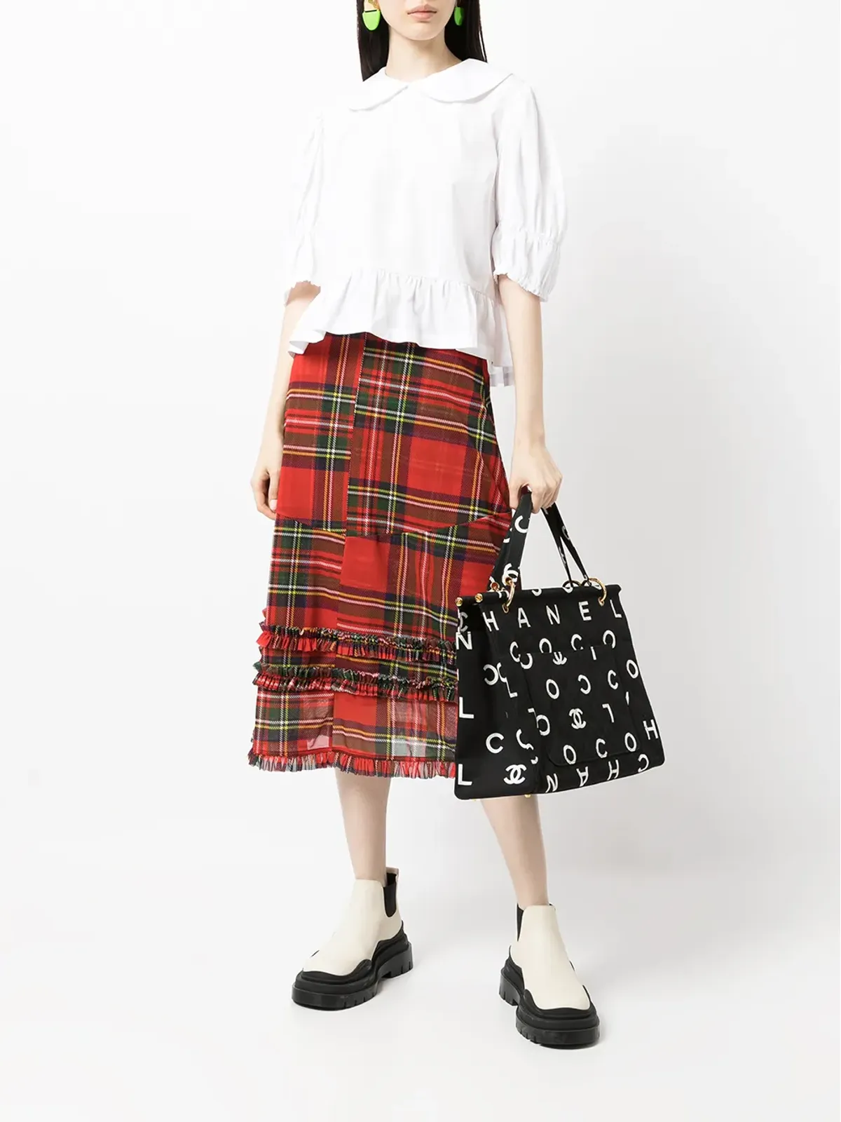 CHANEL ビンテージ 1997 CCアイコン トートバッグ - ブラック - 画像2