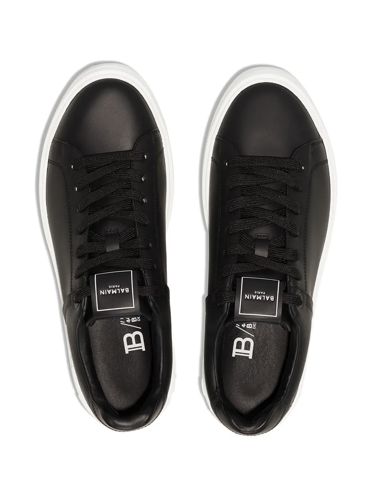 Balmain B-Court ローカットスニーカー ブラック - 画像4