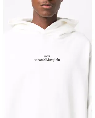 Maison Margiela ロゴ刺繍入りコットンフーディー - サムネイル5