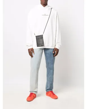 Maison Margiela ロゴ刺繍入りコットンフーディー - サムネイル2