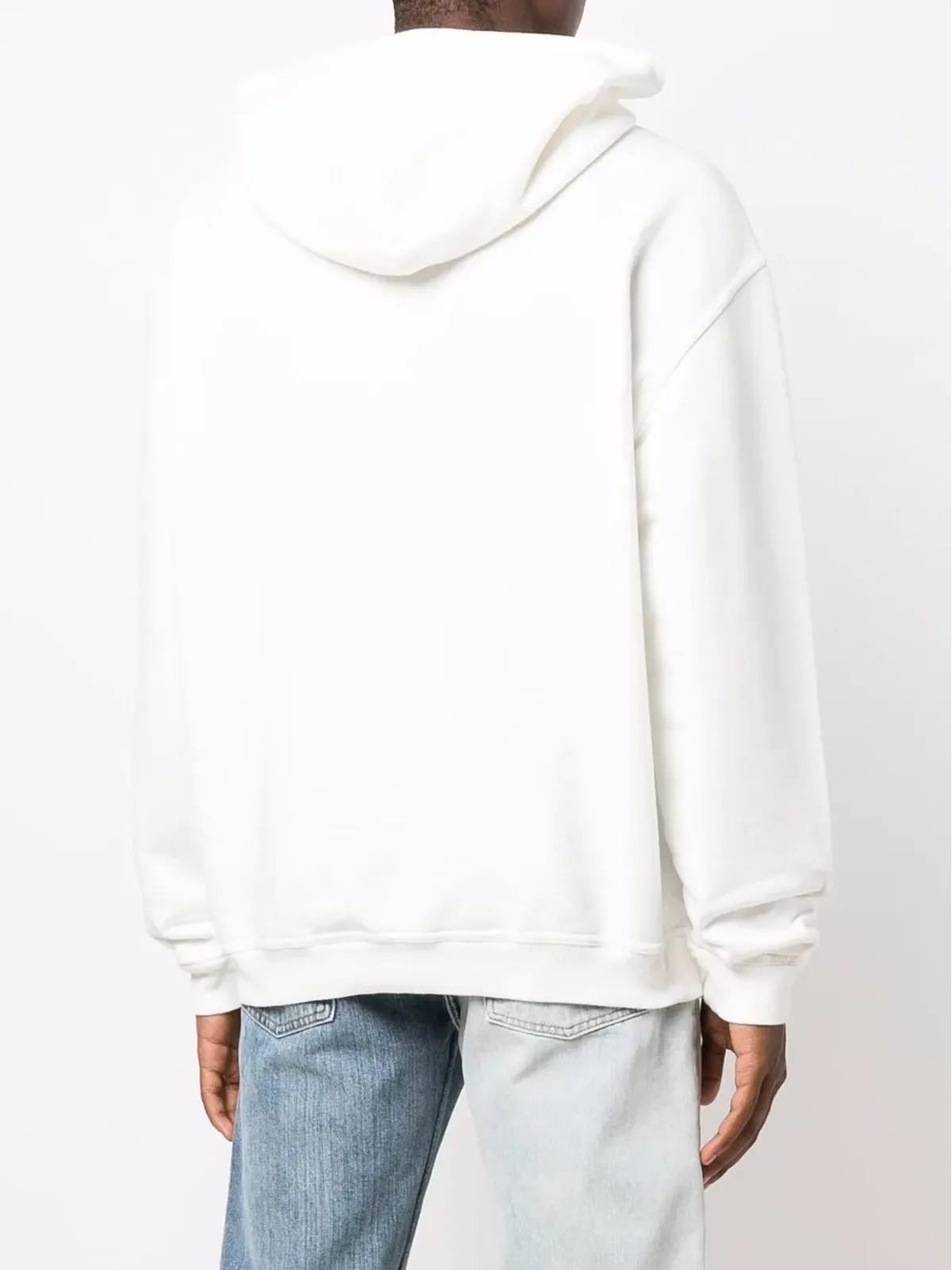 Maison Margiela ロゴ刺繍入りコットンフーディー - 画像4