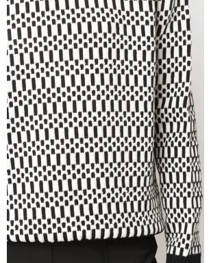 Jil Sander スカーフディテール柄セーター - White - サムネイル5