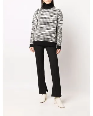 Jil Sander スカーフディテール柄セーター - White - サムネイル2
