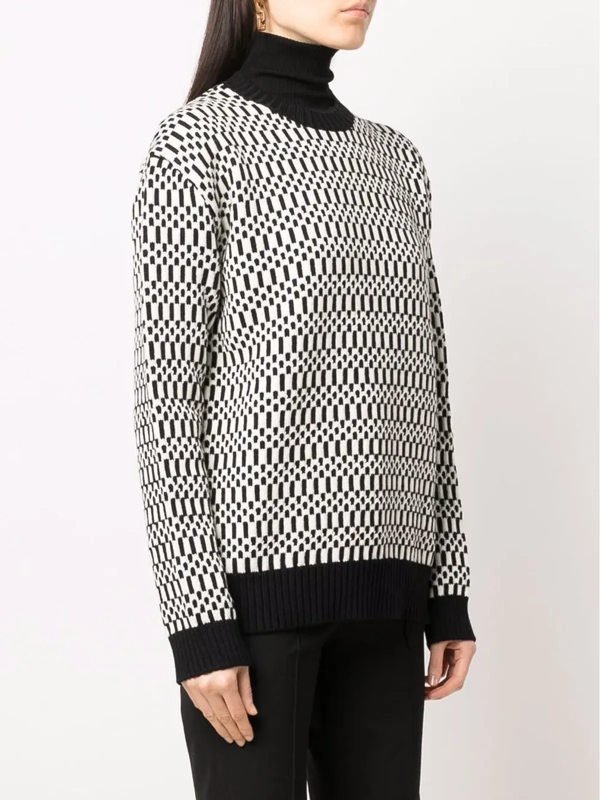 Jil Sander スカーフディテール柄セーター - White - 画像3