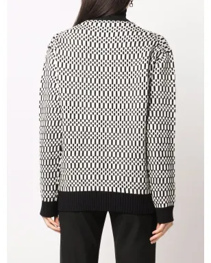 Jil Sander スカーフディテール柄セーター - White - サムネイル4