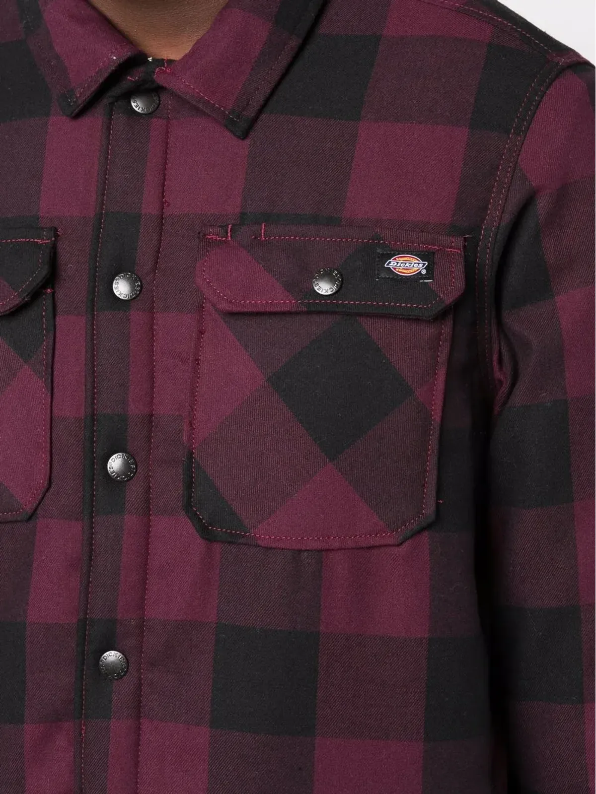 Dickies Construct Sacramento チェック柄 シェルパライニング ジャケット - 画像5