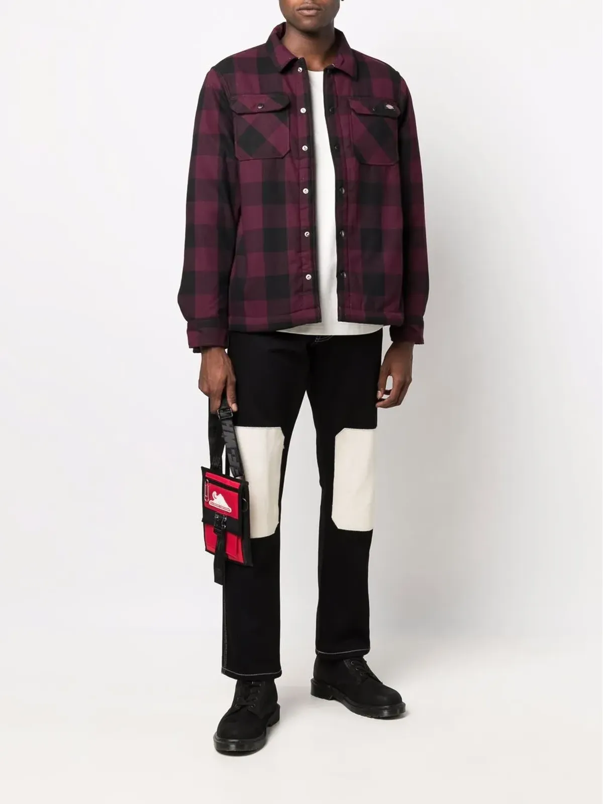 Dickies Construct Sacramento チェック柄 シェルパライニング ジャケット - 画像2