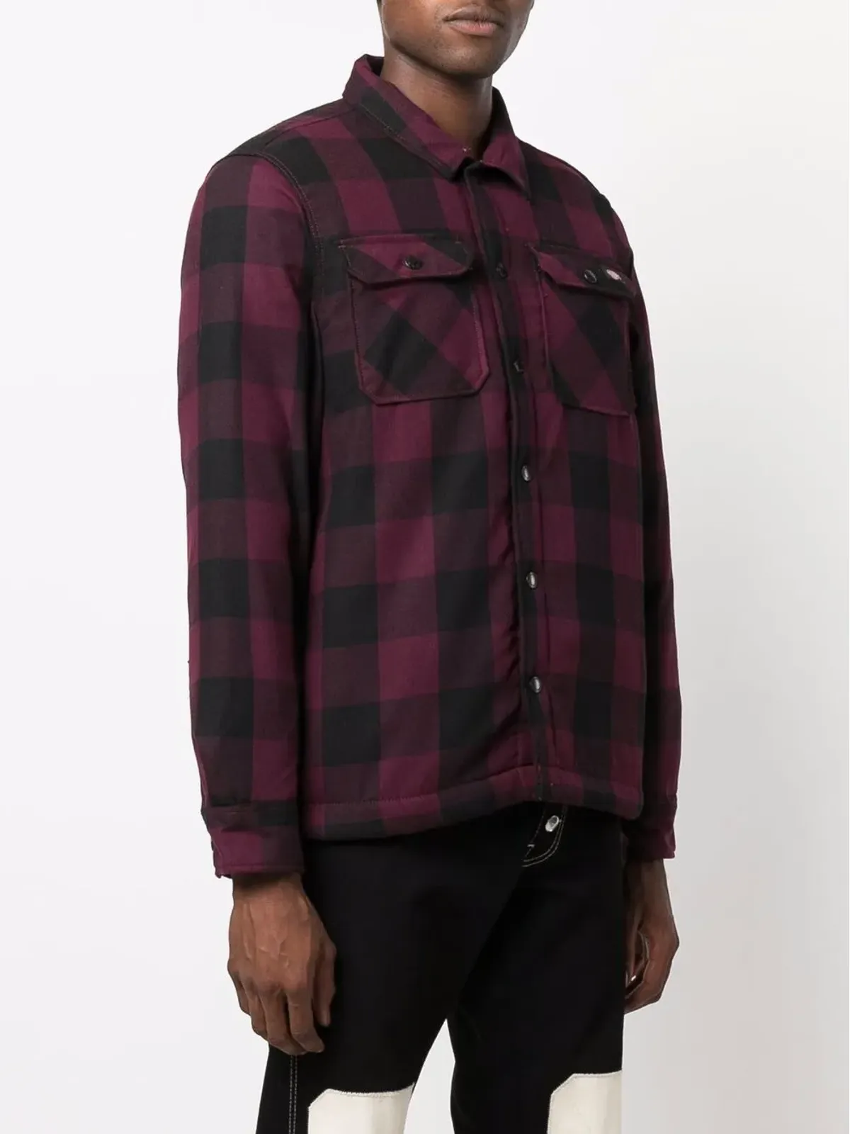 Dickies Construct Sacramento チェック柄 シェルパライニング ジャケット - 画像4