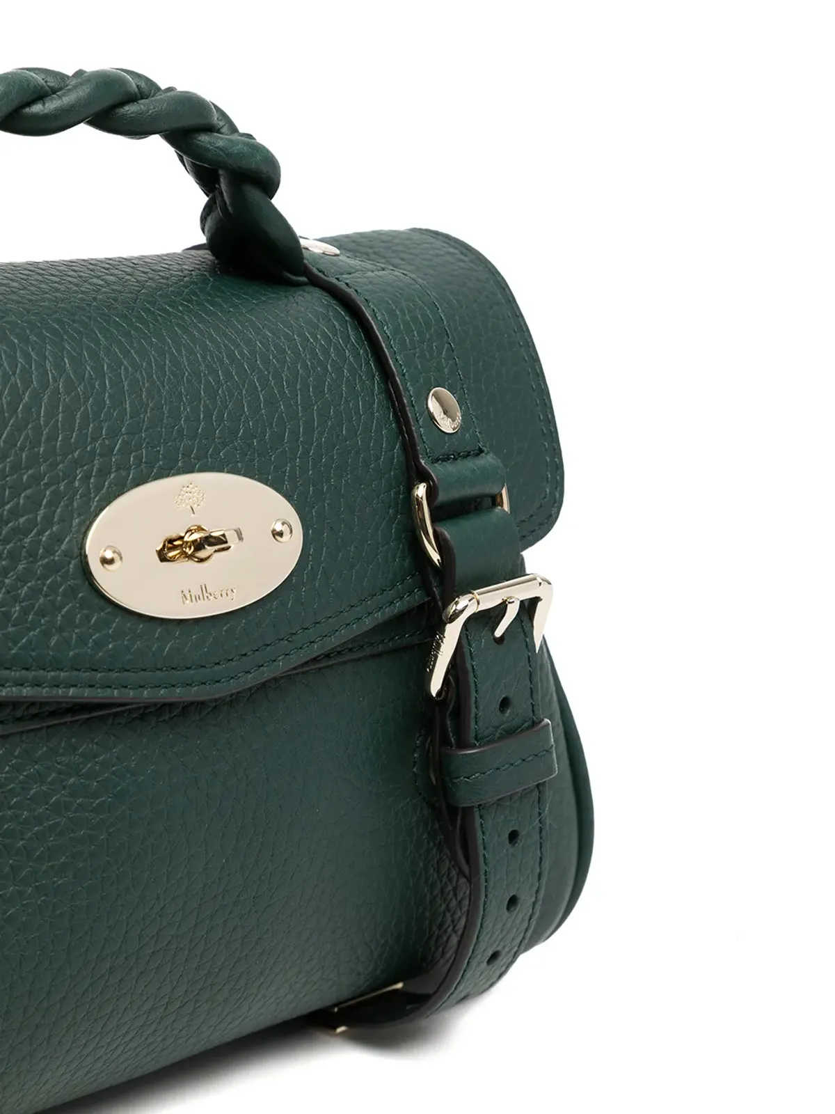 Mulberry ミニ Alexa ヘビーグレイン サッチェルバッグ - グリーン - 画像5