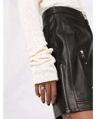 RED Valentino ジップアップ バイカースカート - サムネイル3