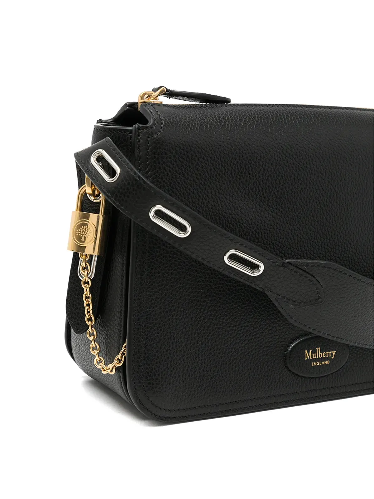 Mulberry Billie レザー クロスボディバッグ（ブラック） - 画像4
