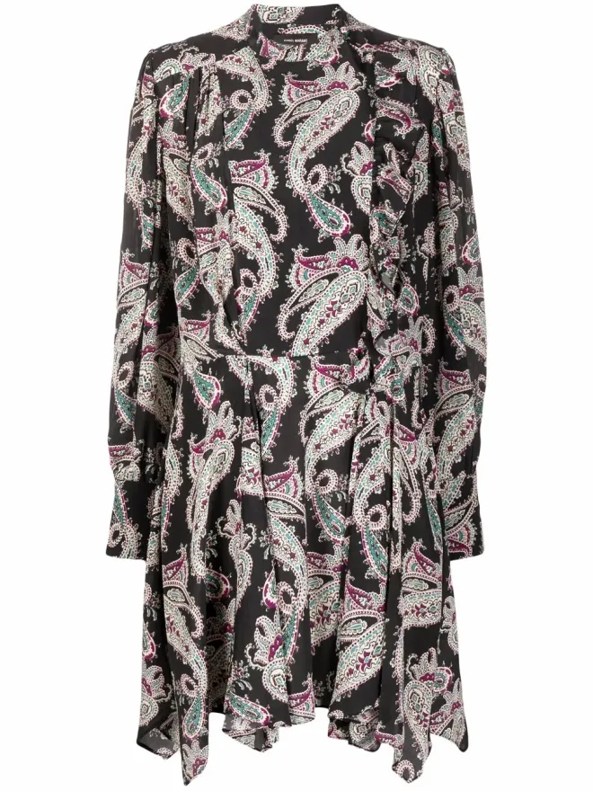 Isabel Marant ISABEL MARANT ペイズリープリント シルク ドレスの商品画像