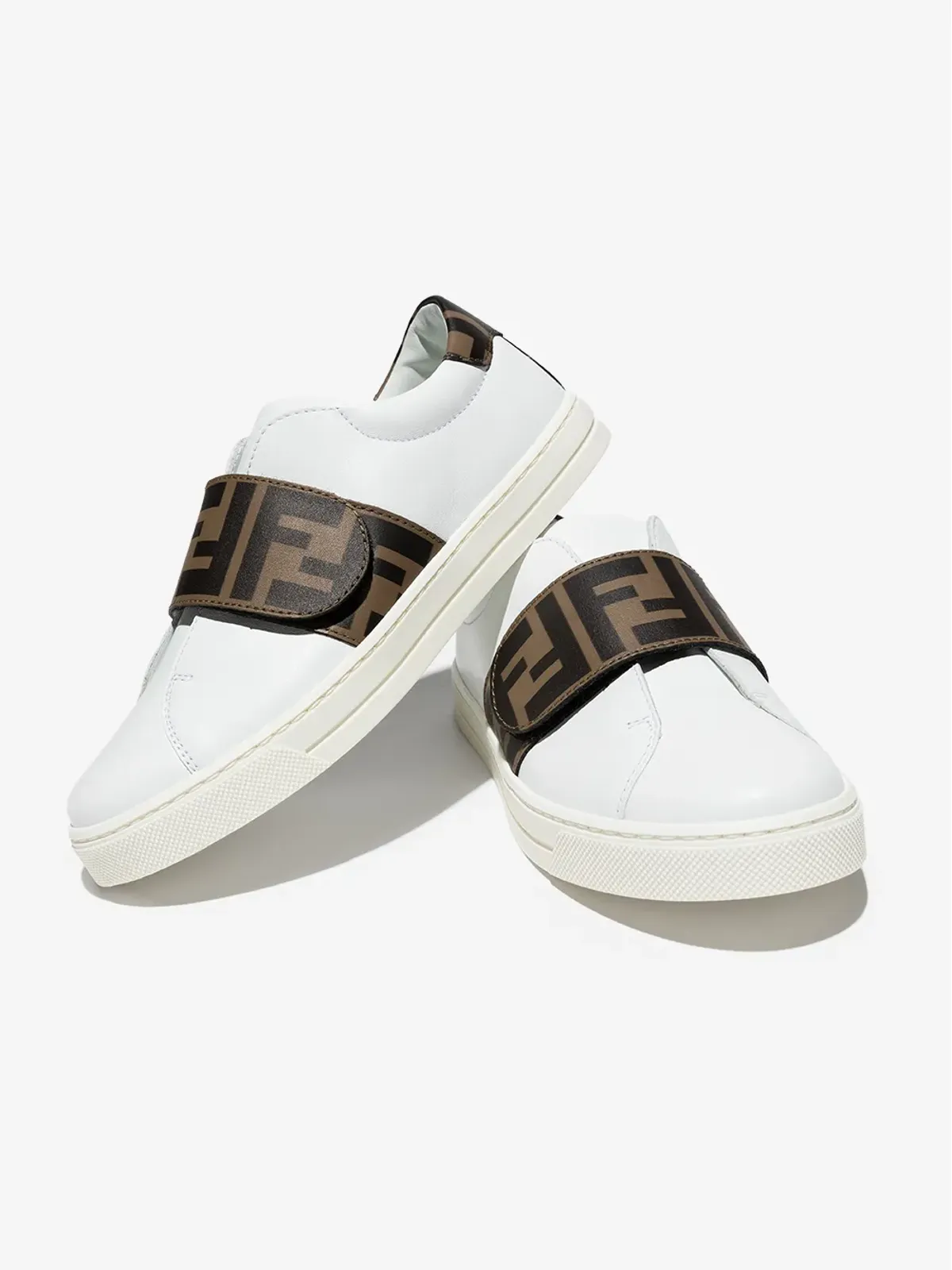 Fendi Kids ロゴストラップ ローカットスニーカー - 画像5