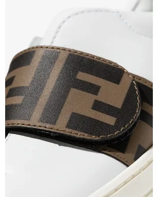 Fendi Kids ロゴストラップ ローカットスニーカー - サムネイル4