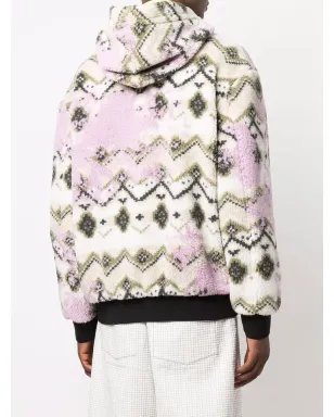 MSGM ジオメトリックプリント フード付きジャケット - サムネイル4