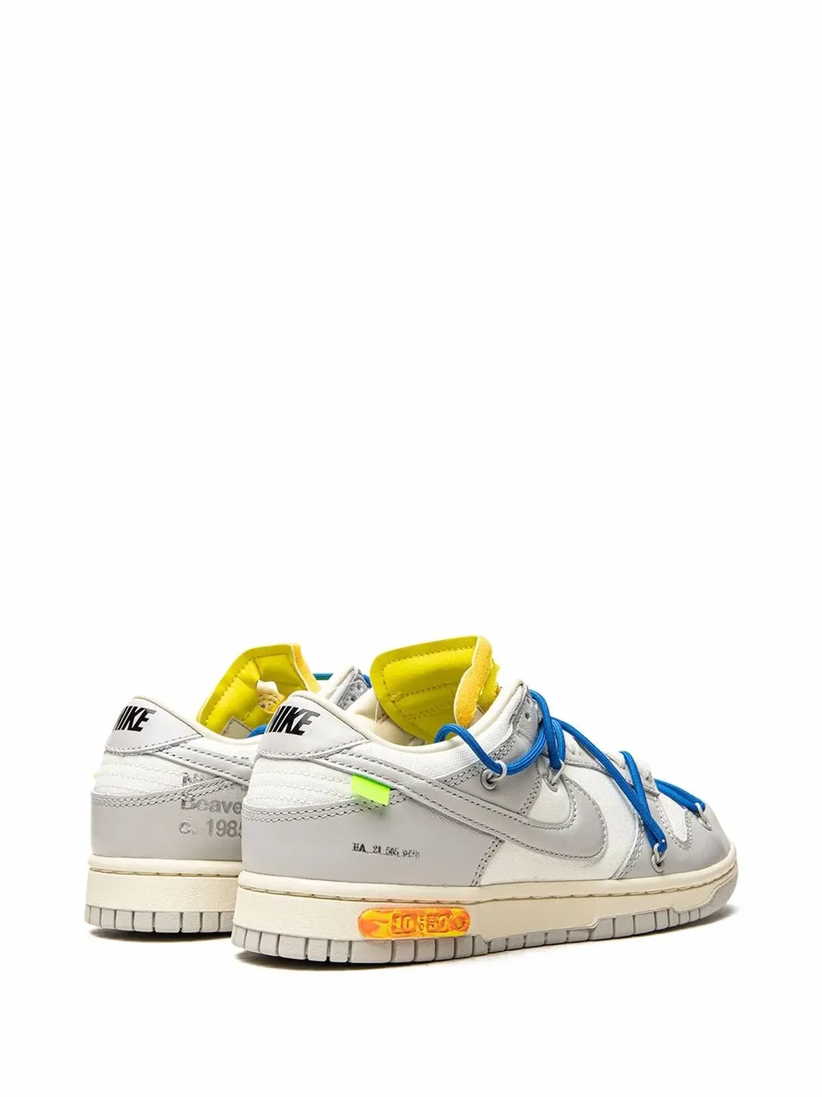 Nike X Off-White ダンク ロー Lot 10 スニーカー - 画像3