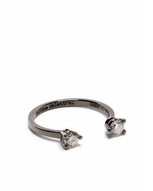 Delfina Delettrez 18ktゴールド ドッツ ダイヤモンド リング - ブラック - サムネイル1