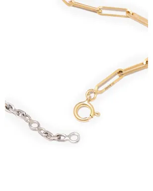 Yvonne Léon 18kt イエローゴールドとホワイトゴールド ガーネット チェーンリンク ブレスレット - サムネイル3
