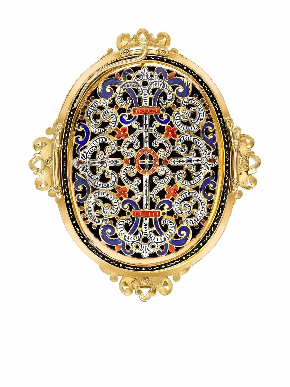 Pragnell Vintage ビクトリアン 15kt イエローゴールド マザーオブパールとダイヤモンド ブローチ - 画像2