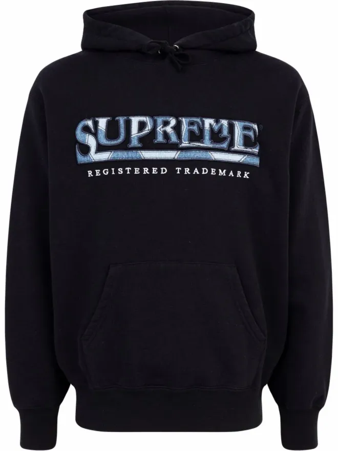 Supreme Supreme デニムロゴ パーカー - ブラックの商品画像