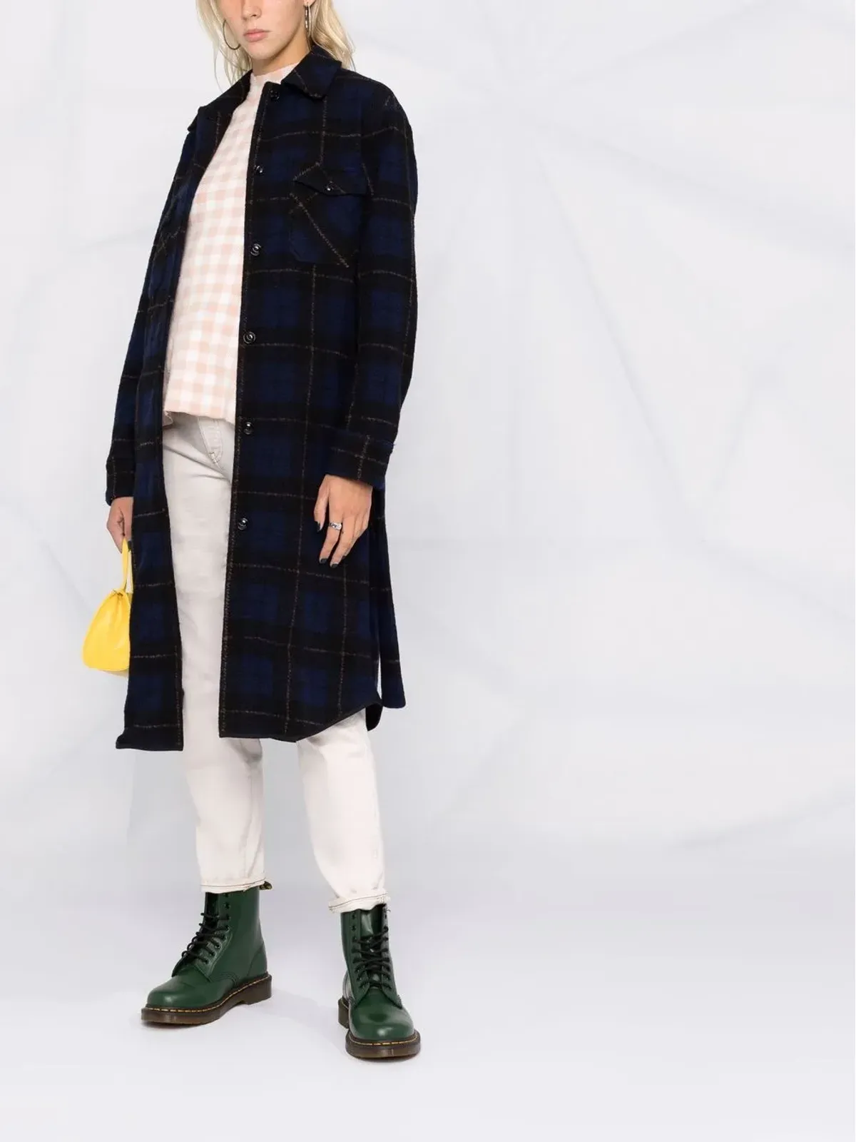 Woolrich タータンチェックコート - 画像2