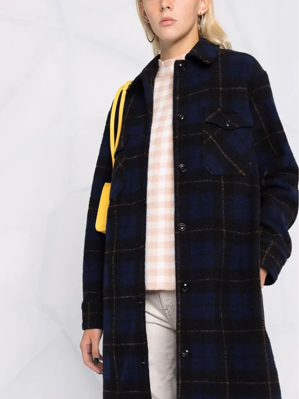 Woolrich タータンチェックコート - 画像3