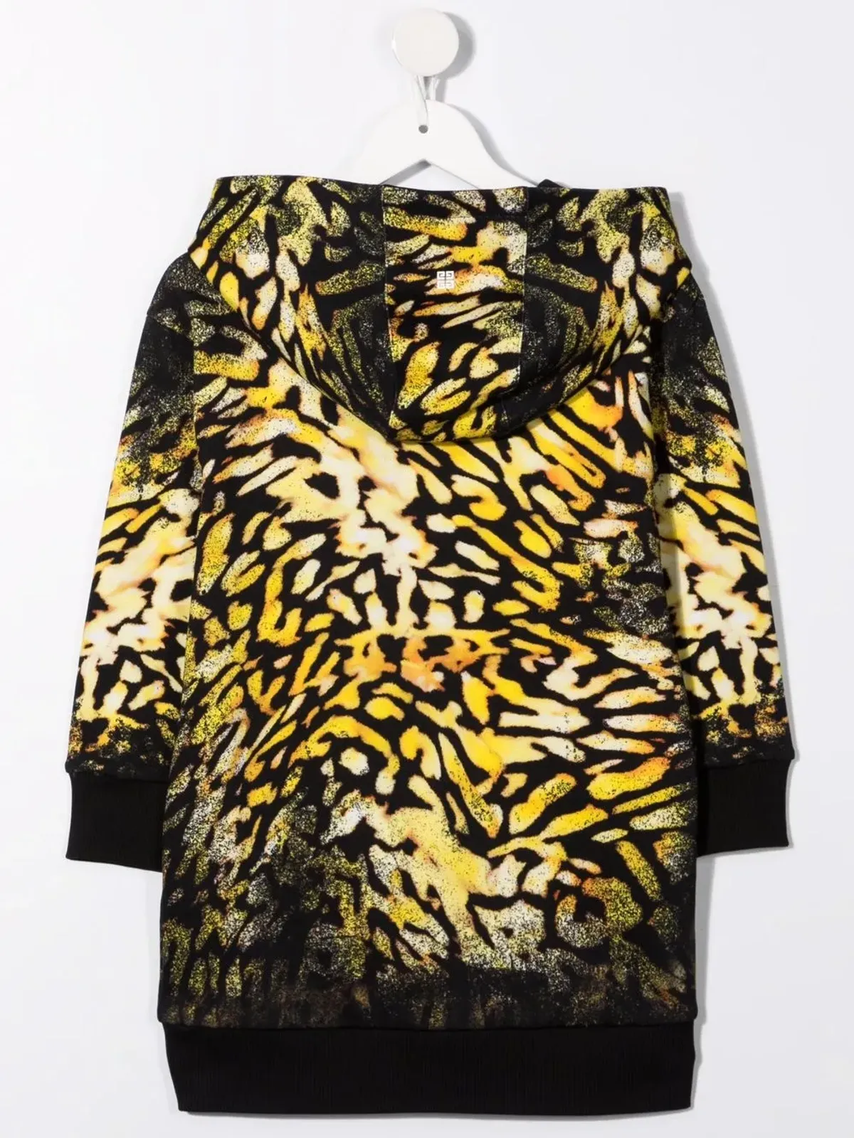 Givenchy Kids abstract-print hooded dress - Black - 画像2