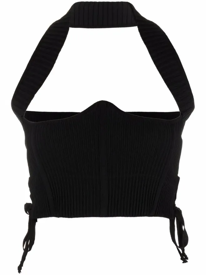 ANDREADĀMO ANDREĀDAMO ハーネスベストトップ - ブラックの商品画像
