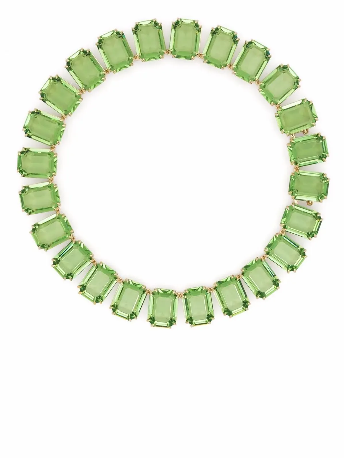 Swarovski ミレニア オクタゴンカットクリスタル ネックレス - グリーン - 画像1