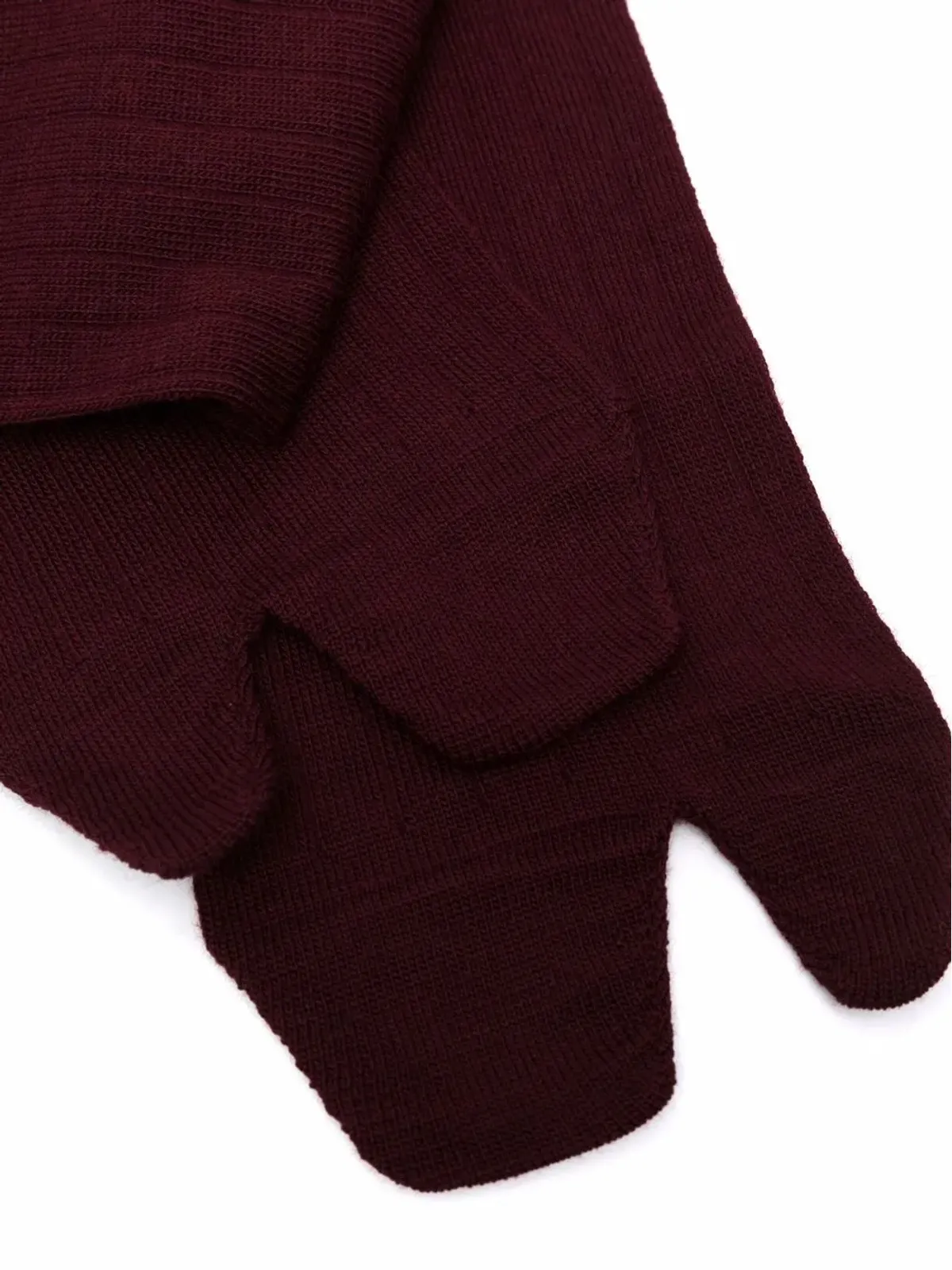 Maison Margiela Tabi knee-high socks - Red - 画像2