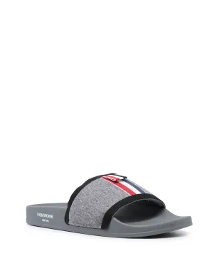 Thom Browne RWB-stripe ラバーサンダル グレー - サムネイル2