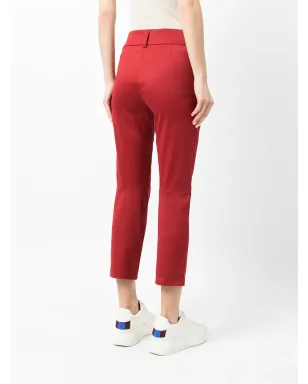agnès b. ストレートレッグ クロップドパンツ - レッド - サムネイル4