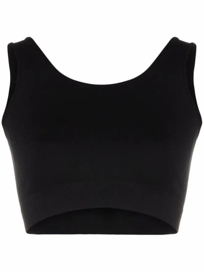 Rick Owens Rick Owens リブ編みスクープネック スポーツブラ - ブラックの商品画像