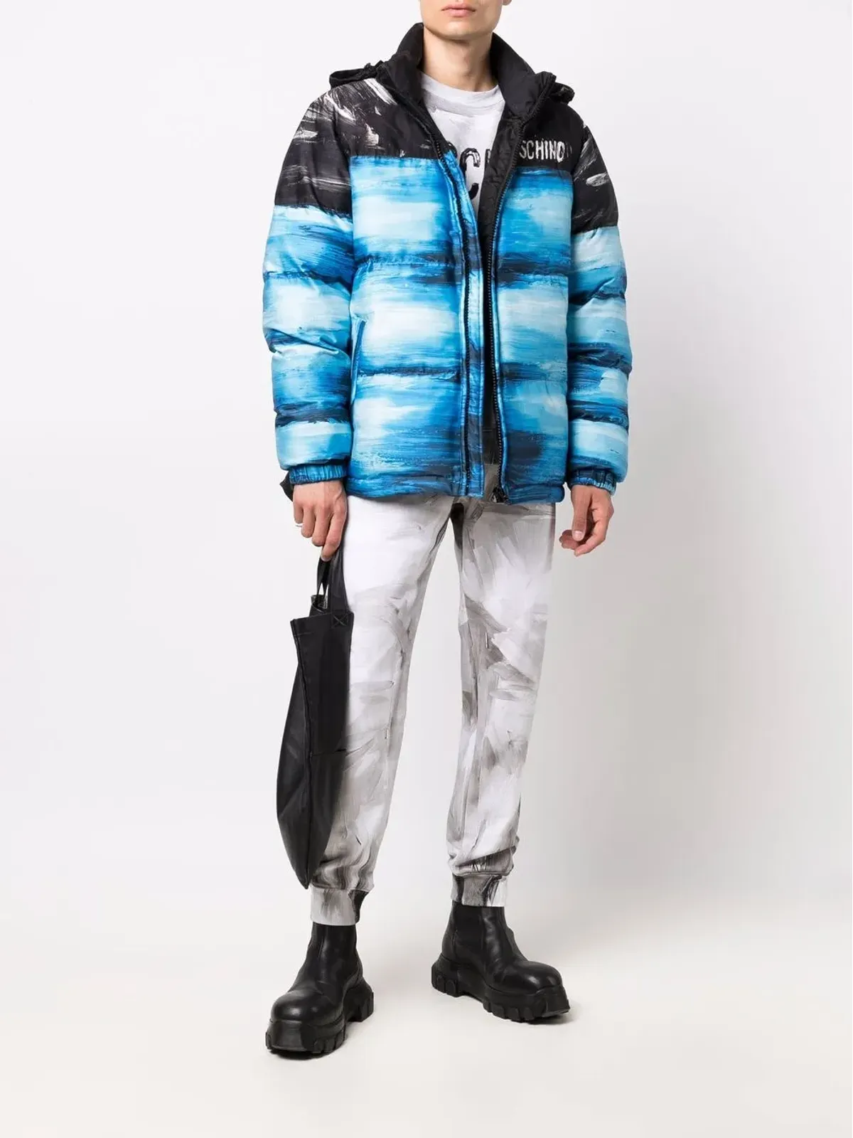 Moschino フェードエフェクト ロゴ コート - 画像2