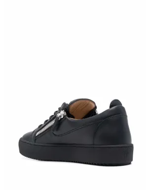 Giuseppe Zanotti フランキー ロー・トップ ジップディテール スニーカー - ブラック - サムネイル3