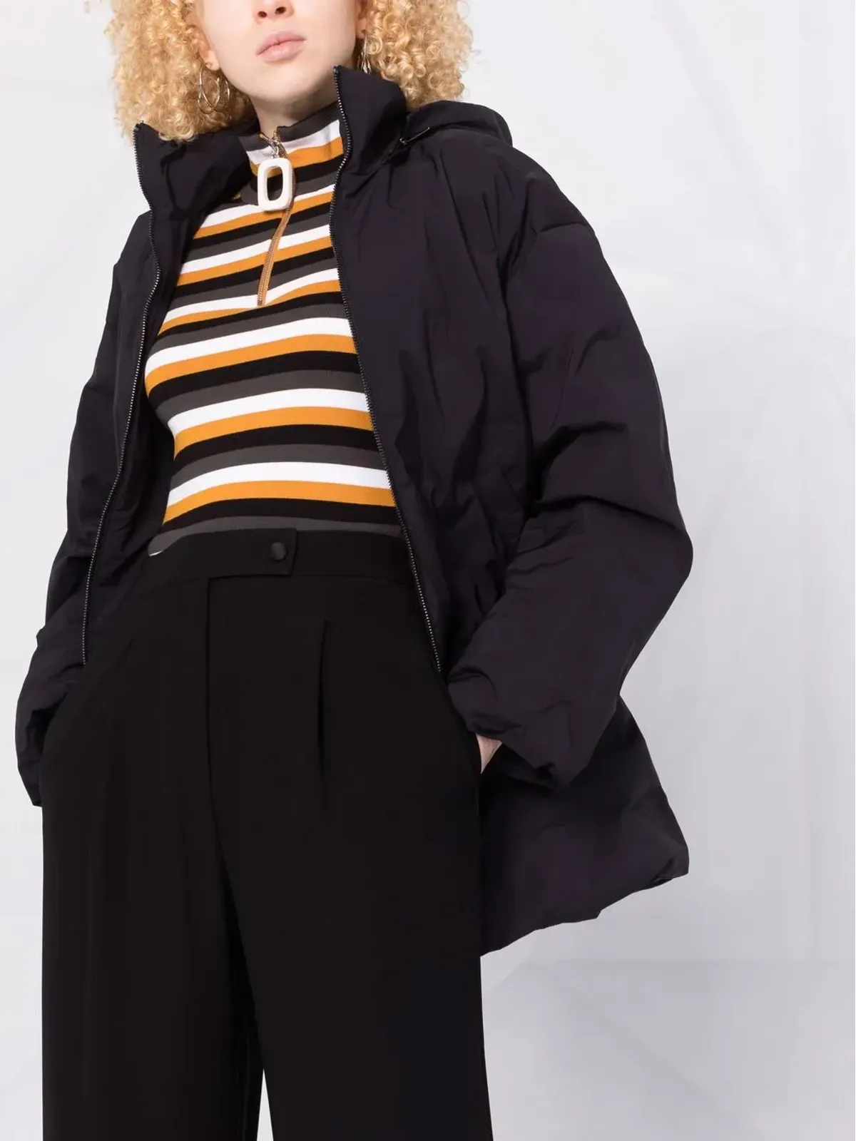 Emporio Armani 高腰ワイドパンツ - 画像3