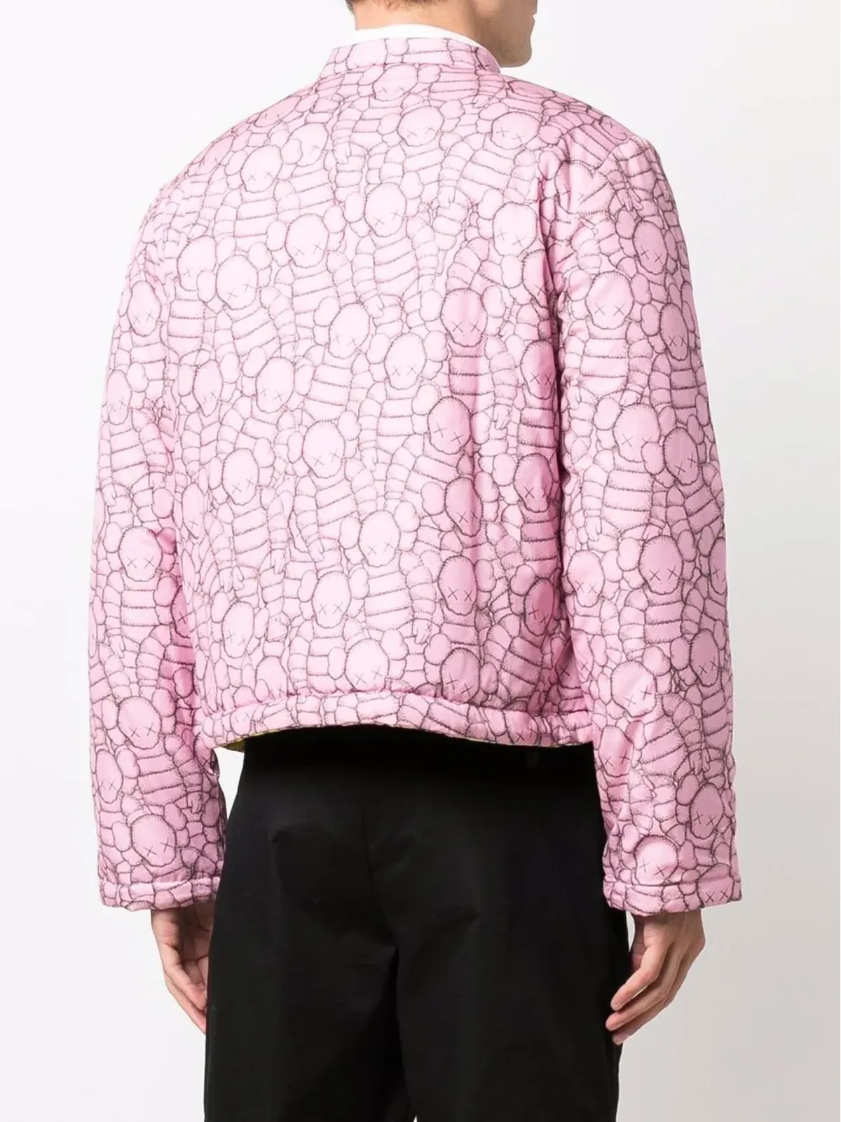 Comme Des Garçons Shirt x KAWS リバーシブルパディングジャケット - ピンク - 画像4