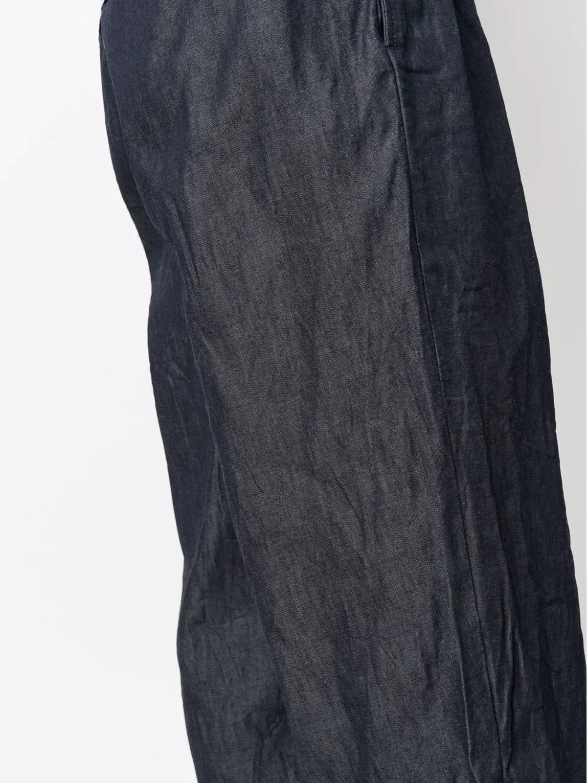 Comme Des Garçons Shirt シワ加工のワイドレッグパンツ - 画像5