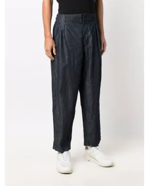 Comme Des Garçons Shirt シワ加工のワイドレッグパンツ - サムネイル3